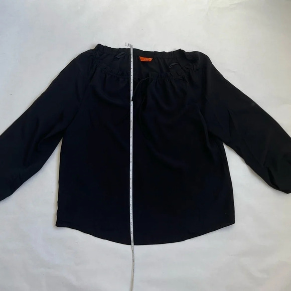 JOE FRESH Black  WOMENS V- Neck BLOUSE TOP TUNIC SIZE Small - Picture 4 of 7